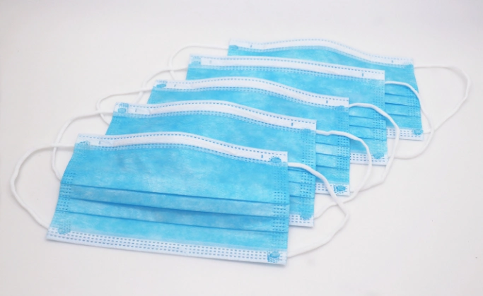 3-Layer Disposable Face Mask Meltblown Cloth Facial Masks